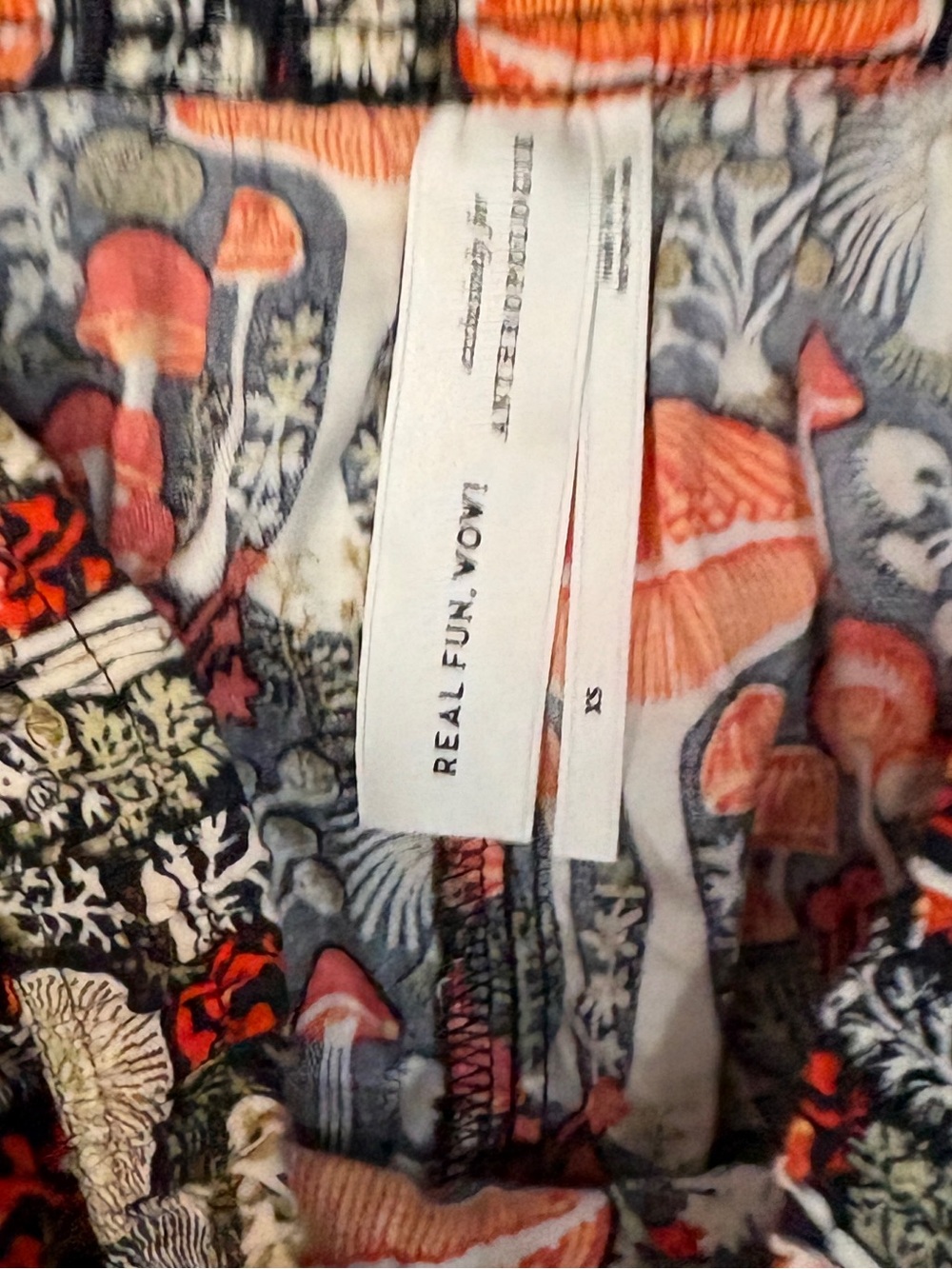 Anthropologie Wow Mushroom Print Flannel Pajama Pants - Picture 3 of 4